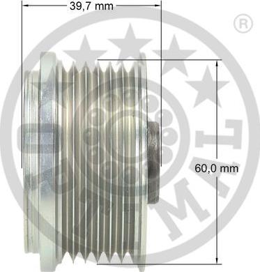 Optimal F5-1027 - Шкив генератора, муфта unicars.by