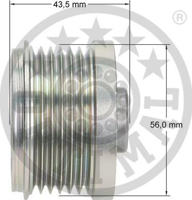 Optimal F5-1147 - Шкив генератора, муфта unicars.by