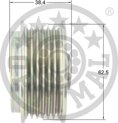 Optimal F5-1157 - Шкив генератора, муфта unicars.by