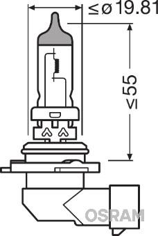 Osram 9006CBI-HCB - Лампа накаливания, фара дальнего света unicars.by