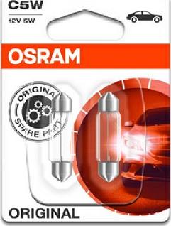 Osram 6418-02B - Лампа накаливания, фонарь освещения номерного знака unicars.by