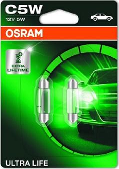 Osram 6418ULT-02B - Лампа накаливания, фонарь освещения номерного знака unicars.by