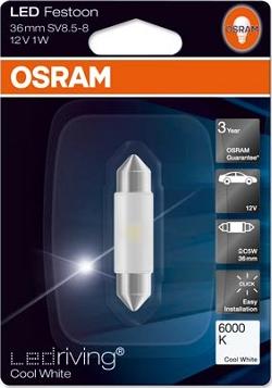 Osram 6436CW-01B - Лампа накаливания, освещение салона unicars.by