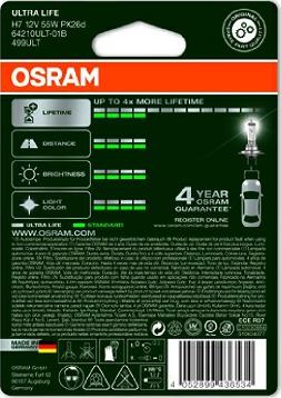 Osram 64210ULT-01B - Лампа накаливания, фара дальнего света unicars.by