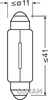 Osram 6421 - Лампа накаливания, освещение салона unicars.by