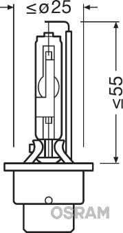 Osram 66250 - Лампа накаливания, фара дальнего света unicars.by