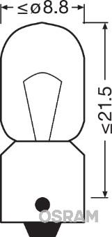 Osram 3893-02B - Лампа накаливания, фонарь указателя поворота unicars.by