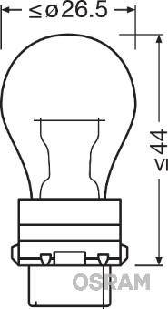 Osram 3757AK - Лампа накаливания, фонарь указателя поворота unicars.by