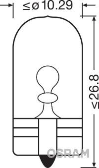 Osram 2825HCBI - Лампа накаливания, фонарь указателя поворота unicars.by