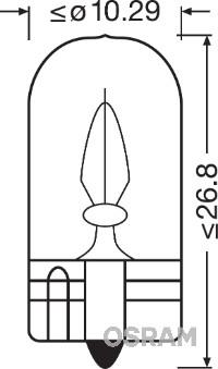 Osram 2841 - Лампа накаливания, освещение салона unicars.by