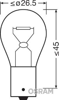 Osram 7511-02B - Лампа накаливания, фонарь указателя поворота unicars.by