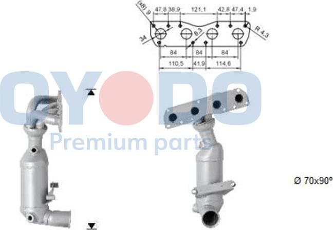 Oyodo 10N0101-OYO - Катализатор unicars.by