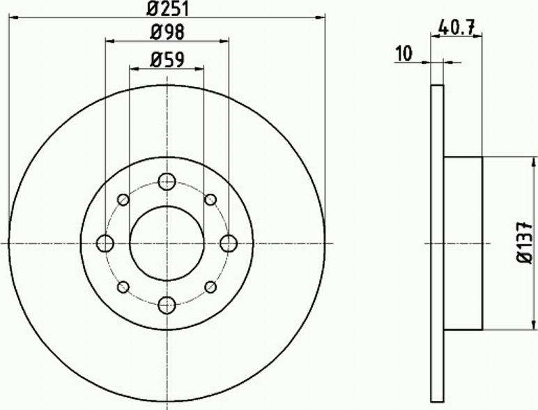 Pagid 55023PRO - Тормозной диск unicars.by