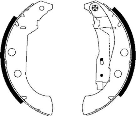 Pagid H9420 - Комплект тормозных колодок, барабанные unicars.by