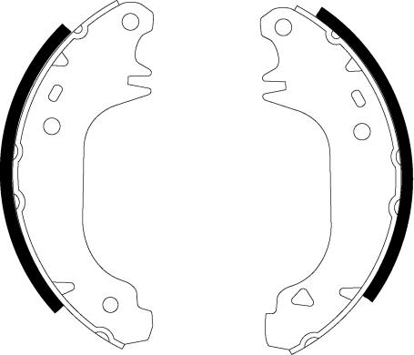 Pagid H9195 - Комплект тормозных колодок, барабанные unicars.by