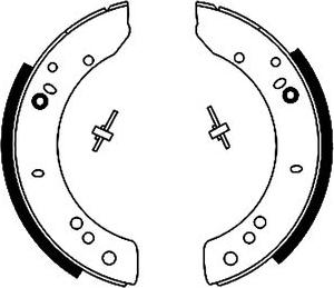 Pagid H9240 - Комплект тормозных колодок, барабанные unicars.by