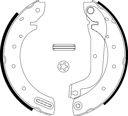 Pagid H1066 - Комплект тормозных колодок, барабанные unicars.by