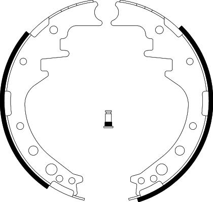 Pagid H1007 - Комплект тормозных колодок, барабанные unicars.by