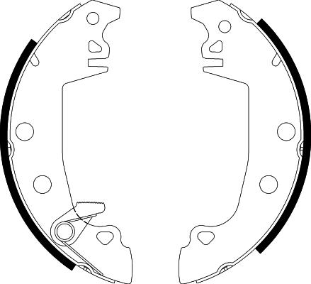 Pagid H1010 - Комплект тормозных колодок, барабанные unicars.by