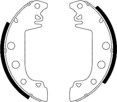 Pagid H1033 - Комплект тормозных колодок, барабанные unicars.by