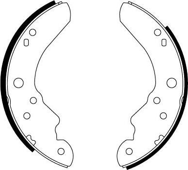 Pagid H1075 - Комплект тормозных колодок, барабанные unicars.by