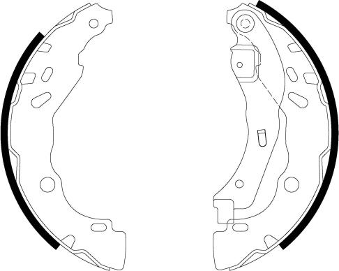 Pagid H9600 - Комплект тормозных колодок, барабанные unicars.by