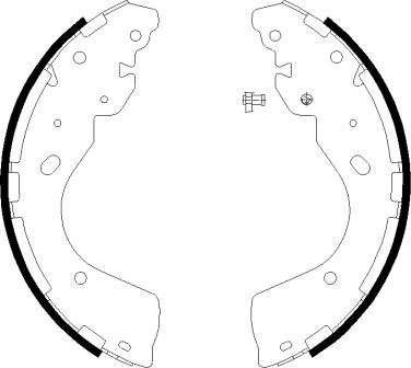 Pagid H1825 - Комплект тормозных колодок, барабанные unicars.by