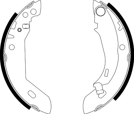 Pagid H8060 - Комплект тормозных колодок, барабанные unicars.by