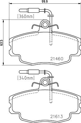 Pagid T5060 - Тормозные колодки, дисковые, комплект unicars.by