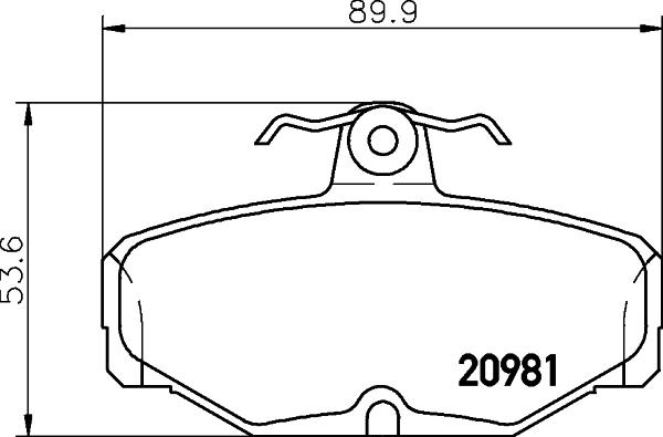 Pagid T5006 - Тормозные колодки, дисковые, комплект unicars.by