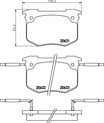 Pagid T6006 - Тормозные колодки, дисковые, комплект unicars.by