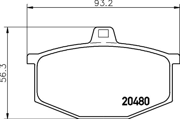 Pagid T0296 - Тормозные колодки, дисковые, комплект unicars.by