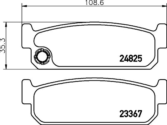 Pagid T1963 - Тормозные колодки, дисковые, комплект unicars.by