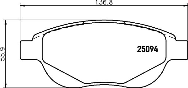 Pagid T1988 - Тормозные колодки, дисковые, комплект unicars.by