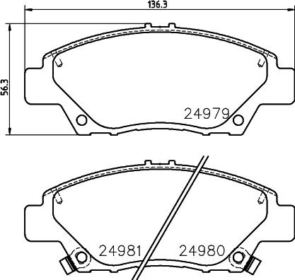 Pagid T1922 - Тормозные колодки, дисковые, комплект unicars.by