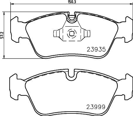 Pagid T1446 - Тормозные колодки, дисковые, комплект unicars.by