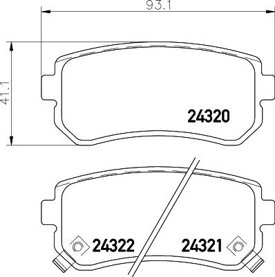 Pagid T1592 - Тормозные колодки, дисковые, комплект unicars.by