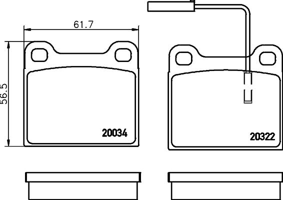 Pagid T1060 - Тормозные колодки, дисковые, комплект unicars.by