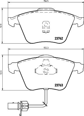 Pagid T1218 - Тормозные колодки, дисковые, комплект unicars.by