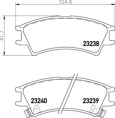 Pagid T3096 - Тормозные колодки, дисковые, комплект unicars.by