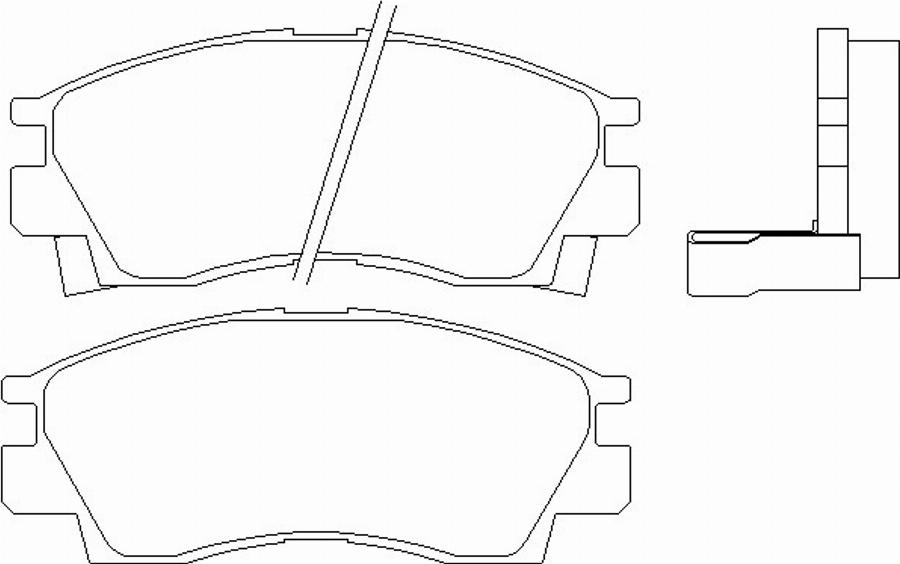 Pagid T3082 - Тормозные колодки, дисковые, комплект unicars.by