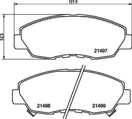 Pagid T3023 - Тормозные колодки, дисковые, комплект unicars.by