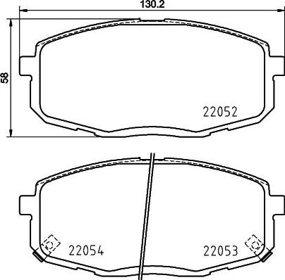 Pagid T2403 - Тормозные колодки, дисковые, комплект unicars.by