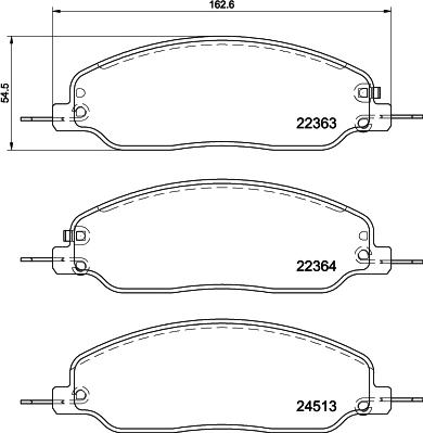 Pagid T2525 - Тормозные колодки, дисковые, комплект unicars.by