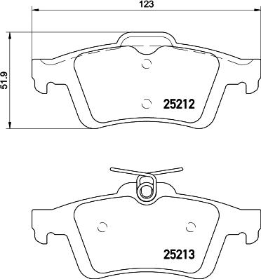 Pagid T2050 - Тормозные колодки, дисковые, комплект unicars.by