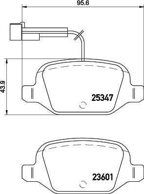 Pagid T2108 - Тормозные колодки, дисковые, комплект unicars.by