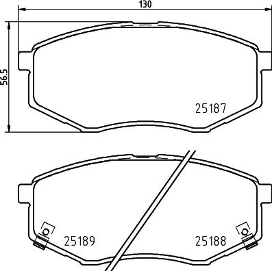 Pagid T2816 - Тормозные колодки, дисковые, комплект unicars.by