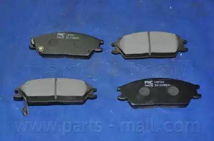 Parts-Mall PKA-001 - Тормозные колодки, дисковые, комплект unicars.by