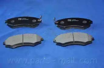 Parts-Mall PKA-002-S - Тормозные колодки, дисковые, комплект unicars.by