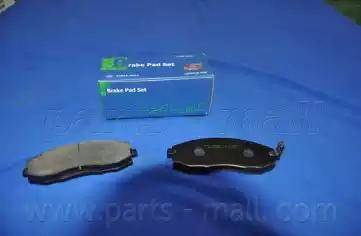 Parts-Mall PKA-007 - Тормозные колодки, дисковые, комплект unicars.by